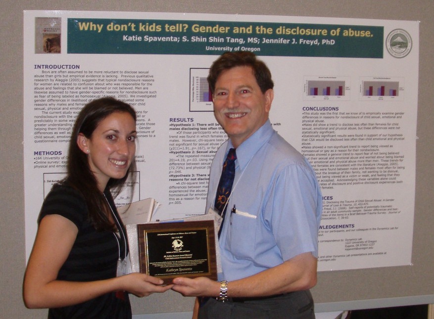 Katie Spaventa receiving award